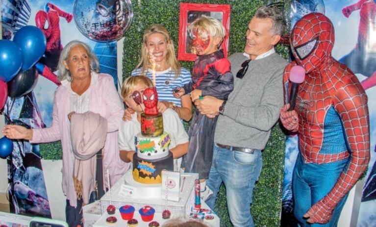 ¡Fan de Spiderman! Las fotos del increíble cumpleaños de Tyron, el hijo menor de Jimena Cyrulnik