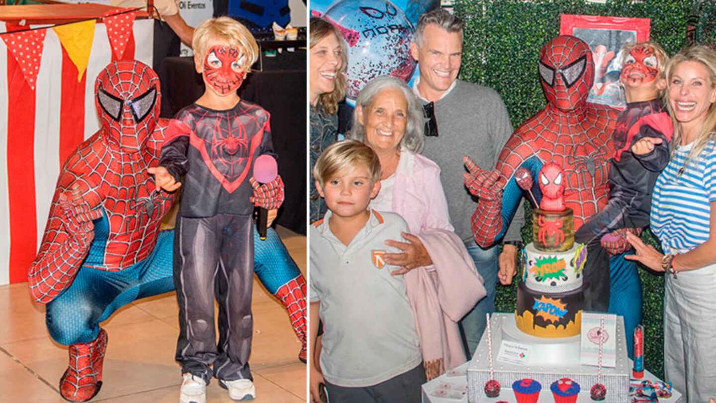 ¡Fan de spiderman! Las fotos del increíble cumpleaños de Tyron, el hijo menor de Jimena Cyrulnik 