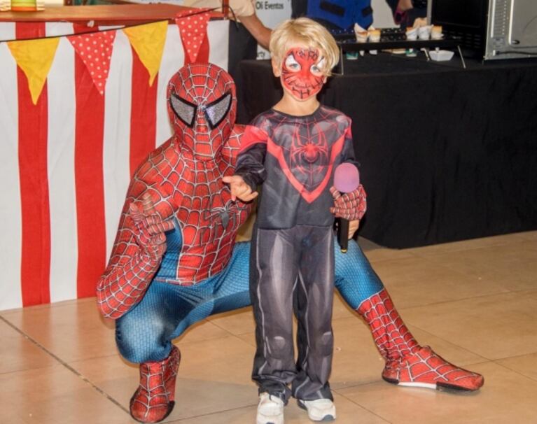 ¡Fan de Spiderman! Las fotos del increíble cumpleaños de Tyron, el hijo menor de Jimena Cyrulnik