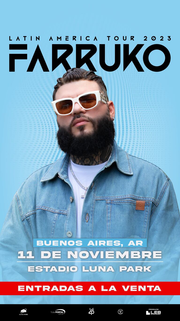 Farruko regresa a la Argentina: fecha, lugar y cómo conseguir entradas