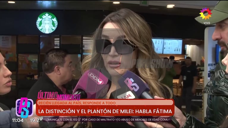 Fátima Flórez habló en Puro Show (Foto: captura de eltrece).