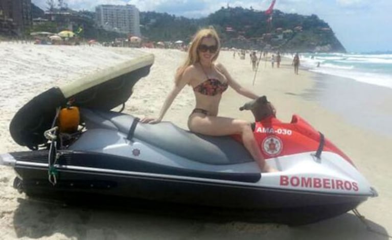 Fátima Florez y sus fotos en Río de Janeiro (Foto: Twitter).