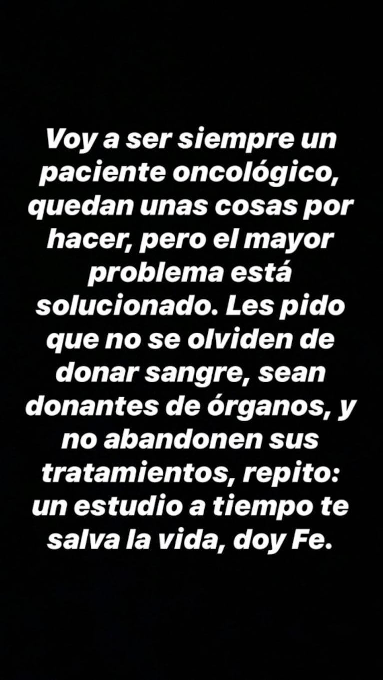 Fede Bal contó cómo continuará su tratamiento tras vencer al cáncer: "Siempre voy a ser un paciente oncológico"