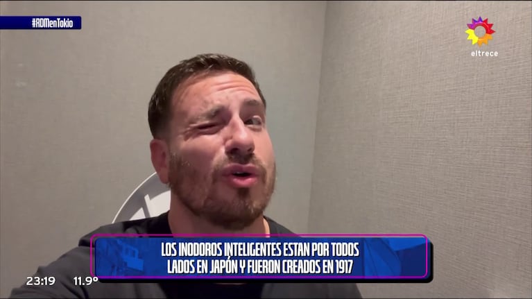 Fede Bal describió sus sensaciones al usar un inodoro inteligente en Japón.