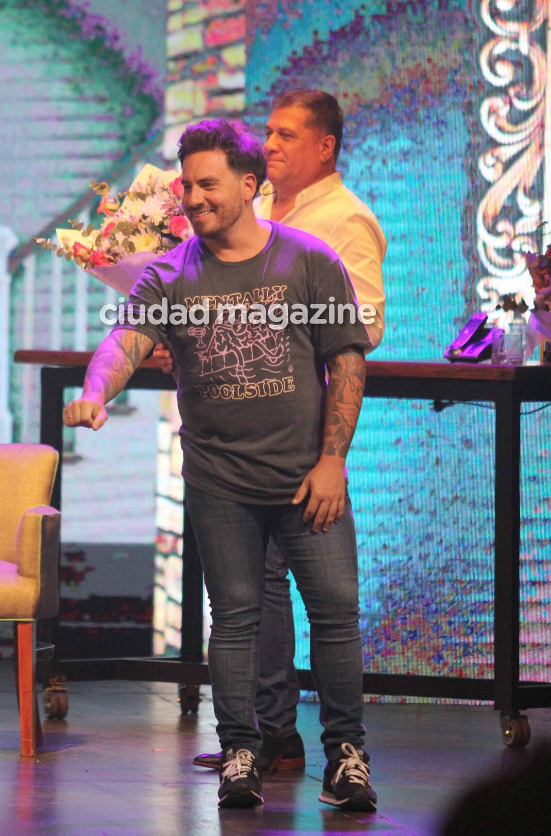 Fede Bal estrenó su obra y Sofía Aldrey lo acompañó (Fotos: Movilpress). 