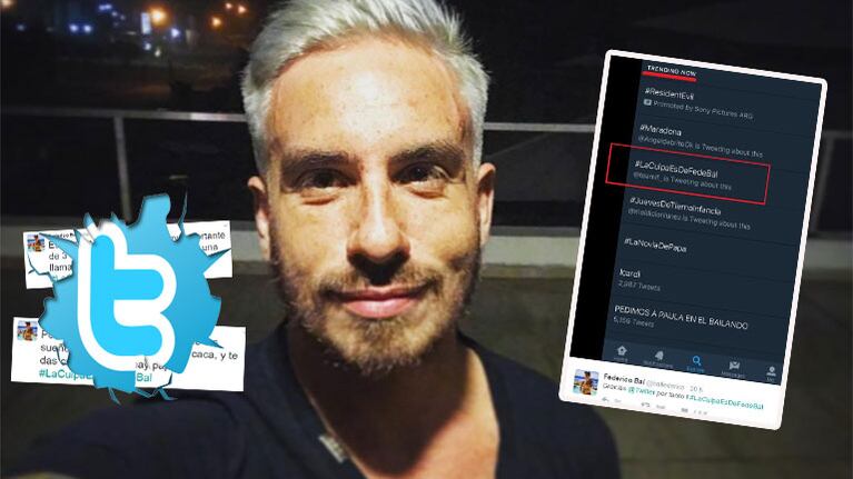 Fede Bal impulsó un divertido hashtag en Twitter (Foto: Twitter e Instagram)