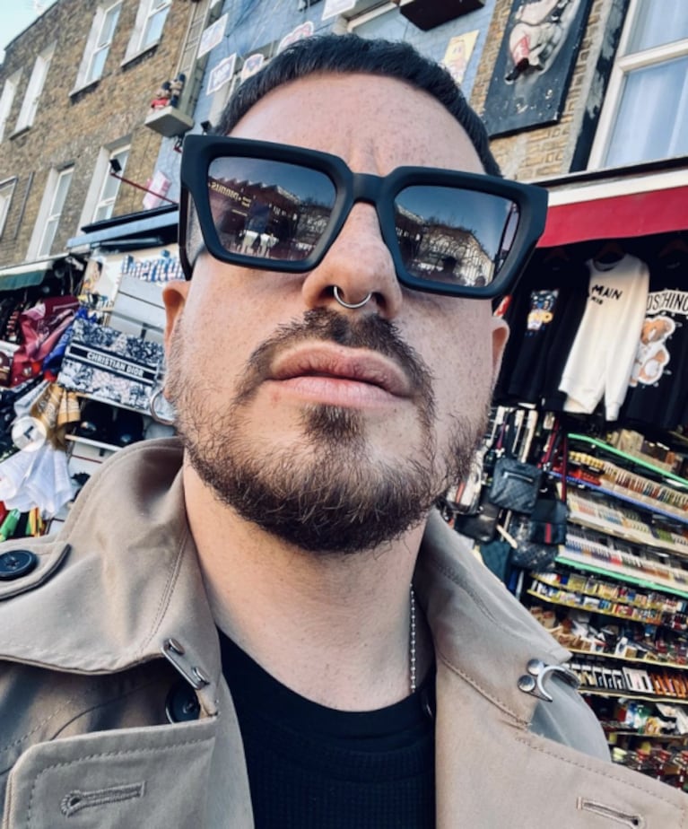 Fede Bal se animó a ponerse un piercing en la nariz en Londres: "Me pintó la de Fede Bull"