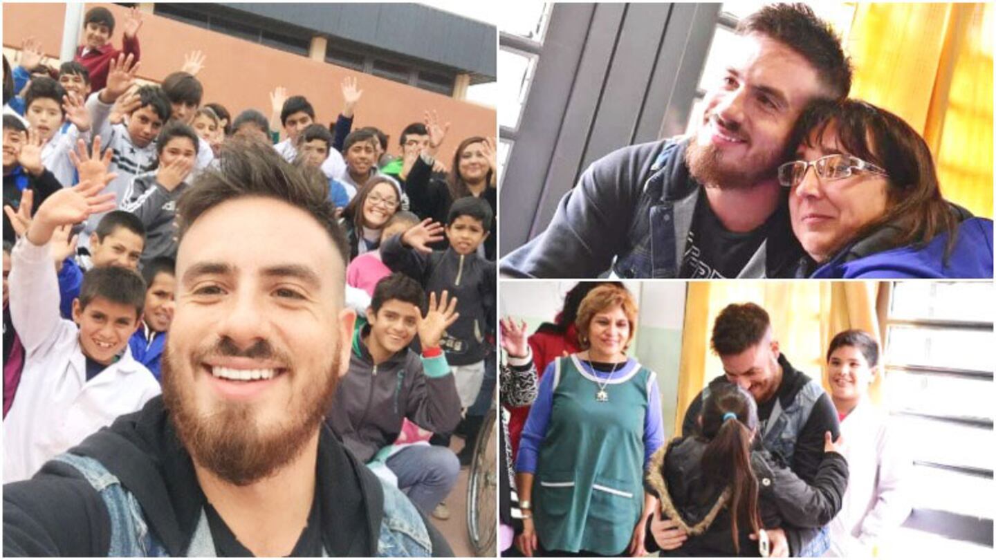 Fede Bal visitó la escuela de San Juan a la que le cumplió el sueño al ganar el Bailando