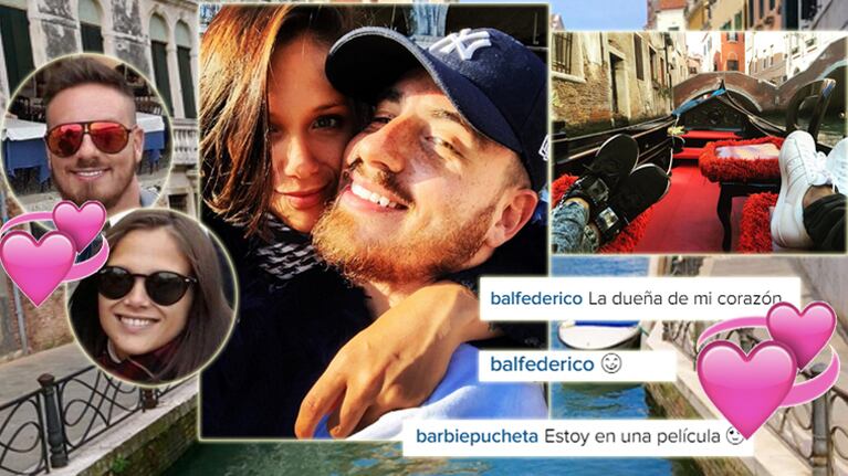 Fede Bal y Barbie Vélez, enamorados en Italia (Foto: Instagram)