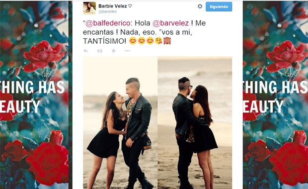 Fede Bal y Barbie Vélez, muy juntos a pesar del escándalo (Foto: Captura). 
