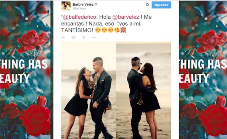 Fede Bal y Barbie Vélez, muy juntos a pesar del escándalo (Foto: Captura). 