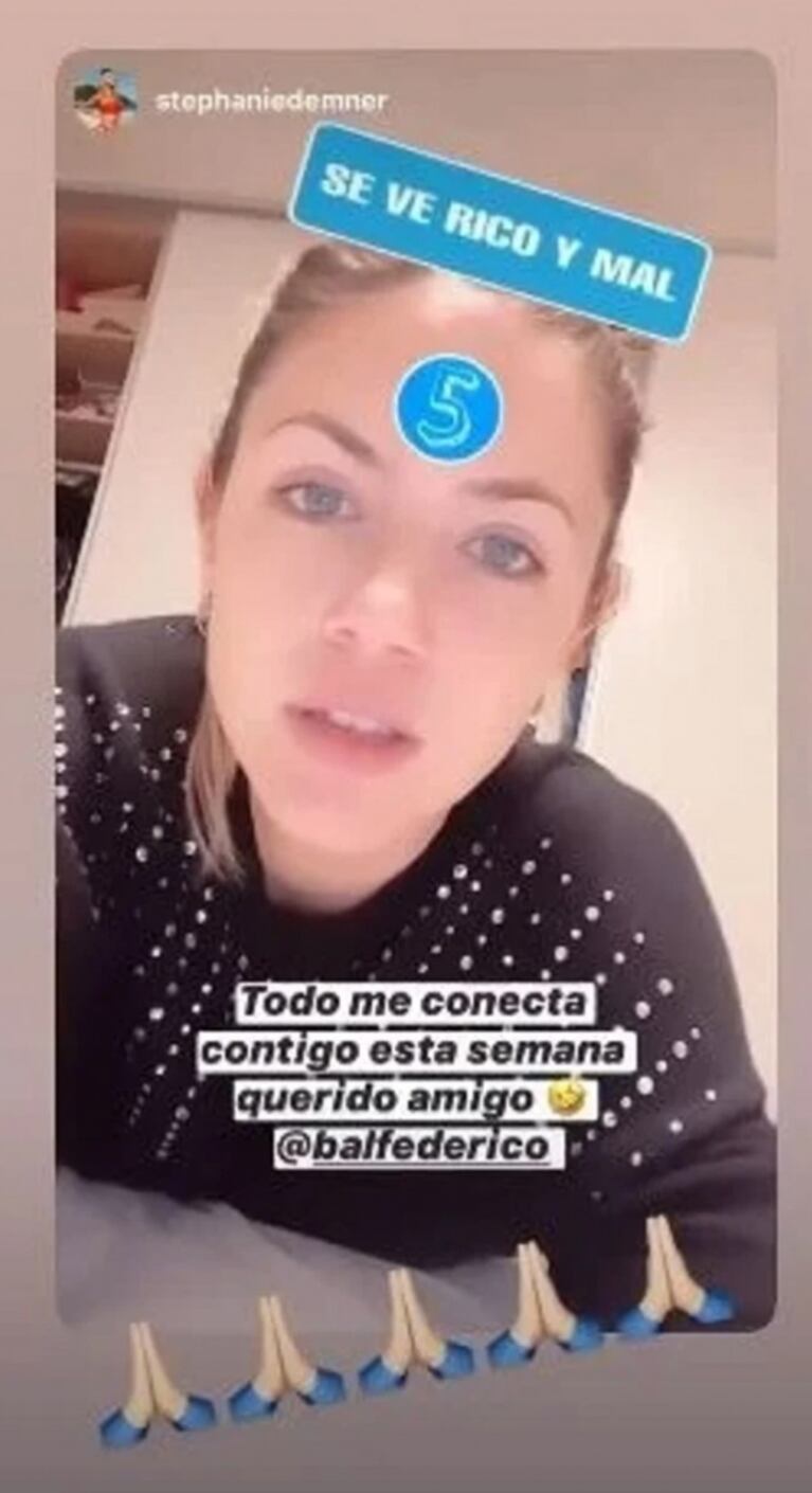 Fede Bal y el llamativo mensaje que le mandó una exnovia: "Todo me conecta contigo esta semana" 