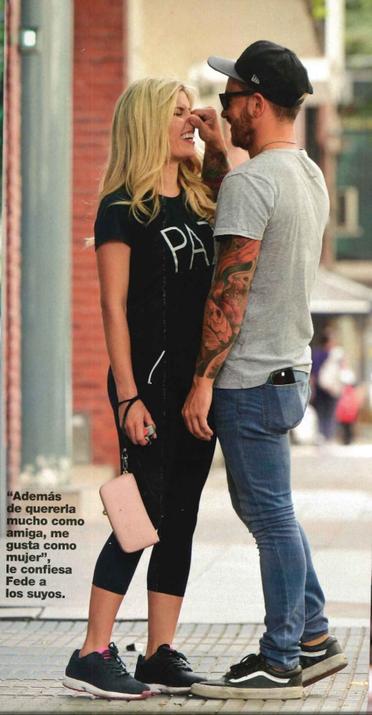 Fede Bal y Laurita Fernández, muy mimosos en la calle... ¡y mirá su reacción cuando les preguntaron si hay fotos besándose!