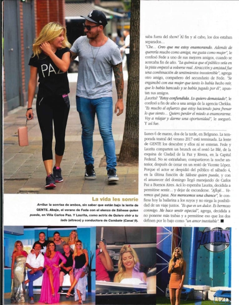 Fede Bal y Laurita Fernández, muy mimosos en la calle... ¡y mirá su reacción cuando les preguntaron si hay fotos besándose!