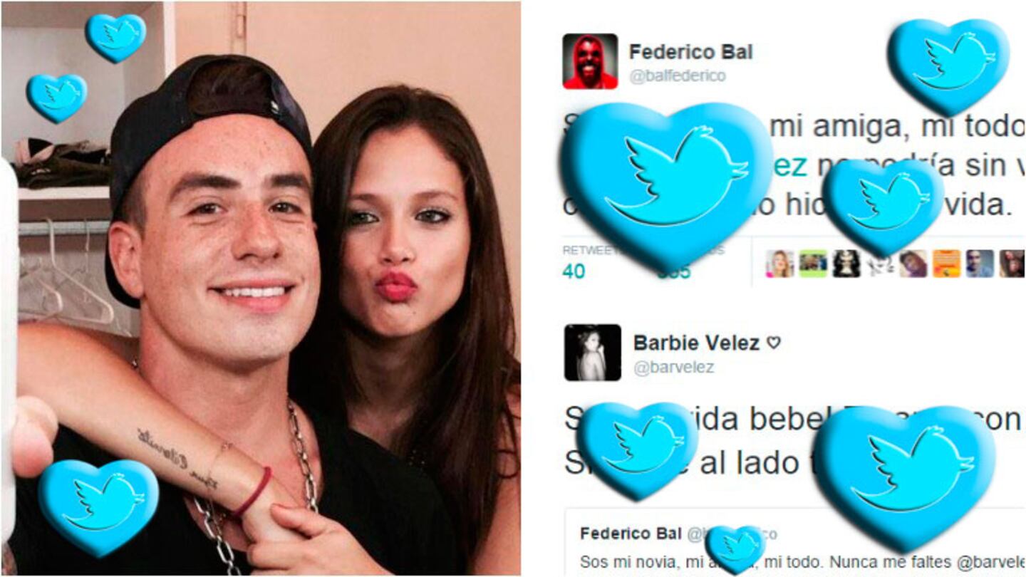 Fede Bal y su manifestación de amor a Barbie Vélez en Twitter. Foto: Twitter