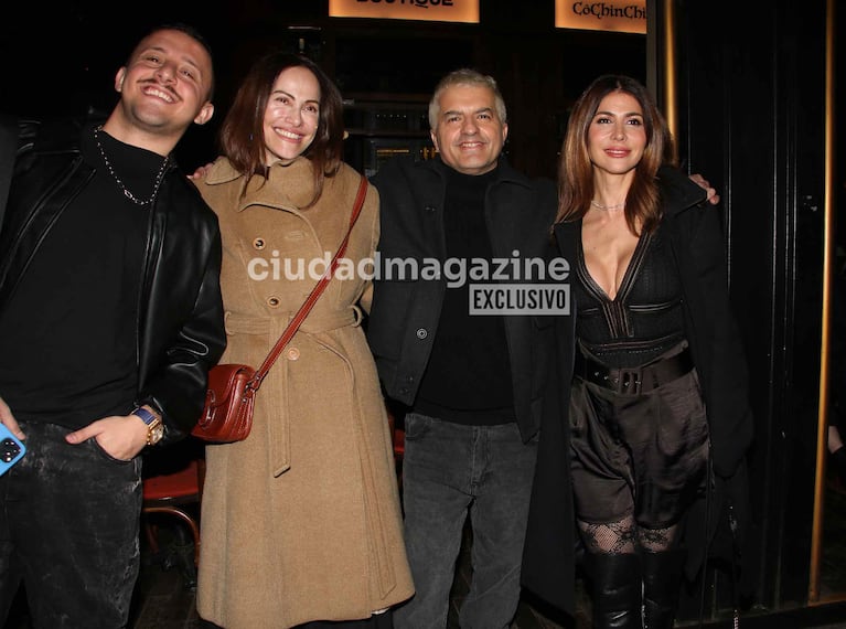 Fede Bongiorno, Connie Ansaldi y Majo Martino en el cumpleaños de Ángel de Brito (Foto: Movilpress).