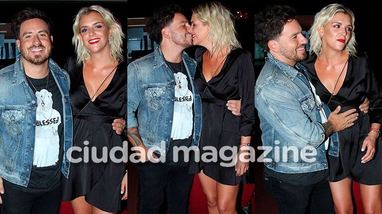 Fede y Sofi, juntos y felices en el estreno de Mentiras inteligentes.