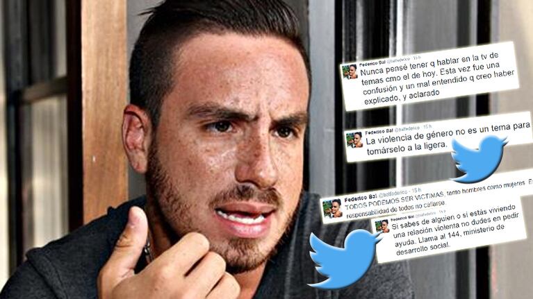 Federico Bal hizo catarsis en Twitter sobre la violencia de género (Foto: Web y Twitter)
