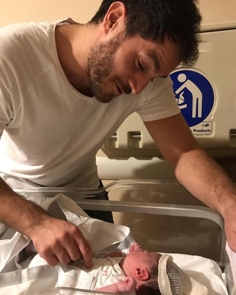 Federico Barón con su hija (Foto: Instagram). 