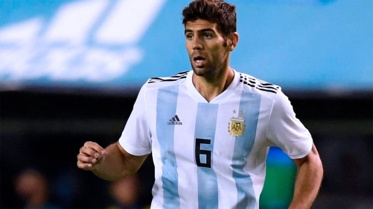 Federico Fazio, con la Selección (Foto: Eitan ABRAMOVICH / AFP)