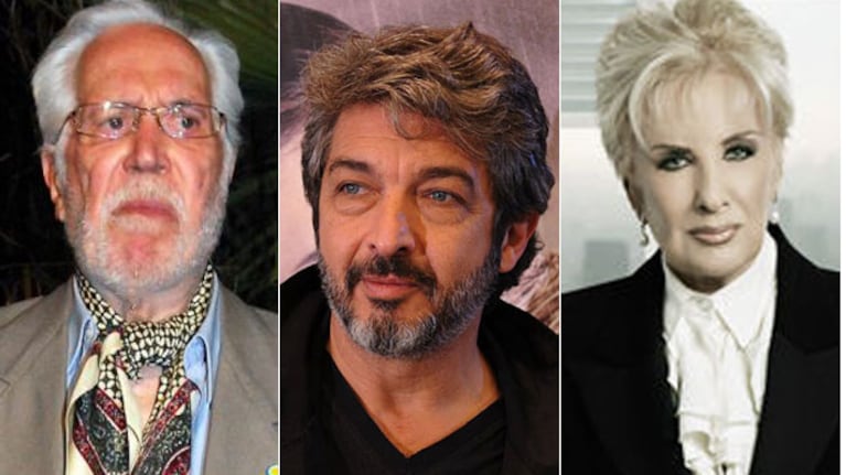 Federico Luppi contra Ricardo Darín y Mirtha Legrand (Fotos: Web)