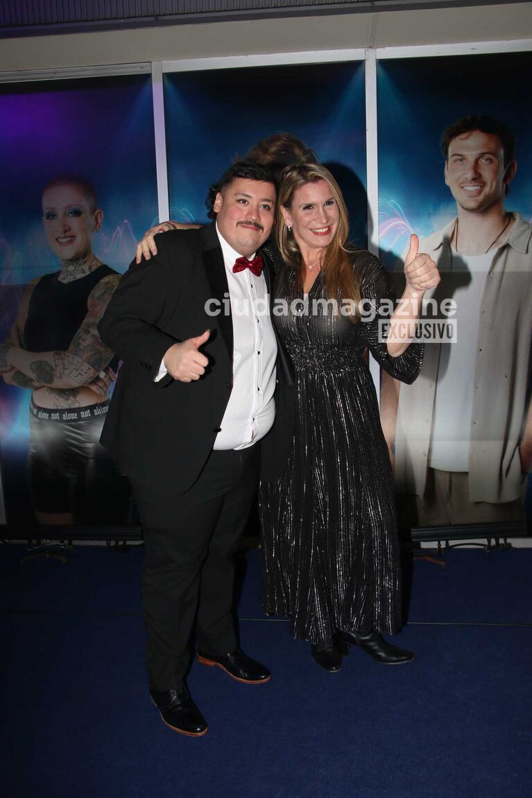 Federico "Manzana" Farías y Carla De Stéfano en la alfombra azul de Gran Hermano (Foto: Movilpress)