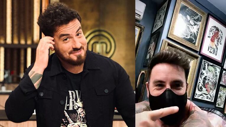 Federico se animó a tatuarse toda la espalda.