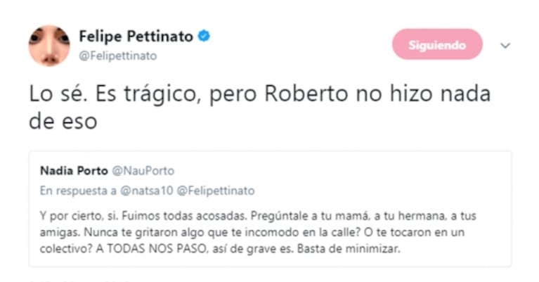 Felipe Pettinato salió en defensa de su padre en medio de las denuncias de acoso: "Es muy injusto el trato que se le está dando"