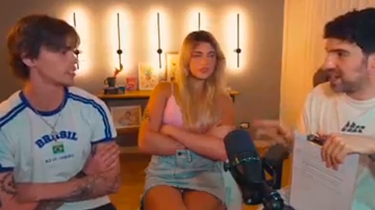 Felipe y Marta Fort en el stream de Martín Cirio (captura de pantalla del stream de Cirio)