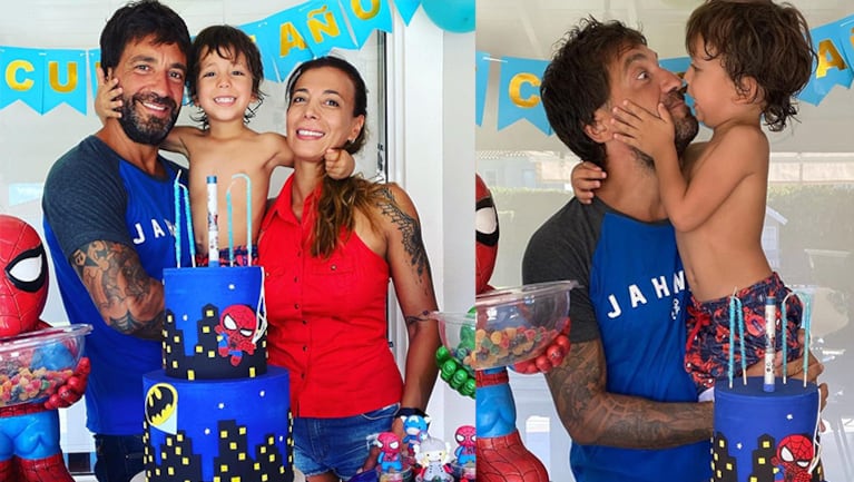 Félix festejó sus cuatro añitos en su casa.