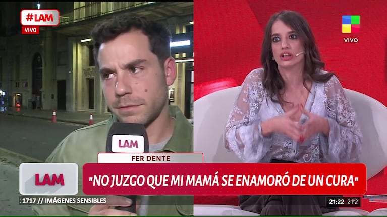 Fer Dente habló de los dichos de su hermano Tomás en su contra (Foto: captura de América).
