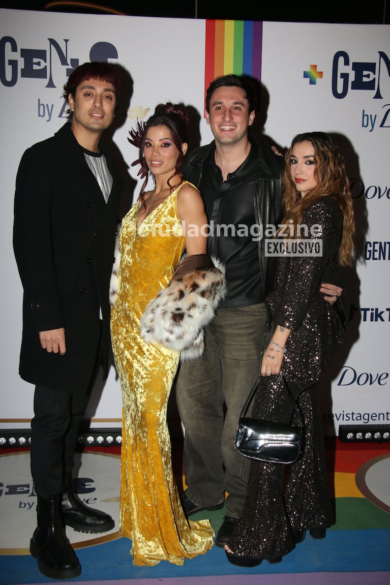 Ferbo, Lucas Lezin, Sofía Calvo y Domi Faena. Foto: Movilpress.