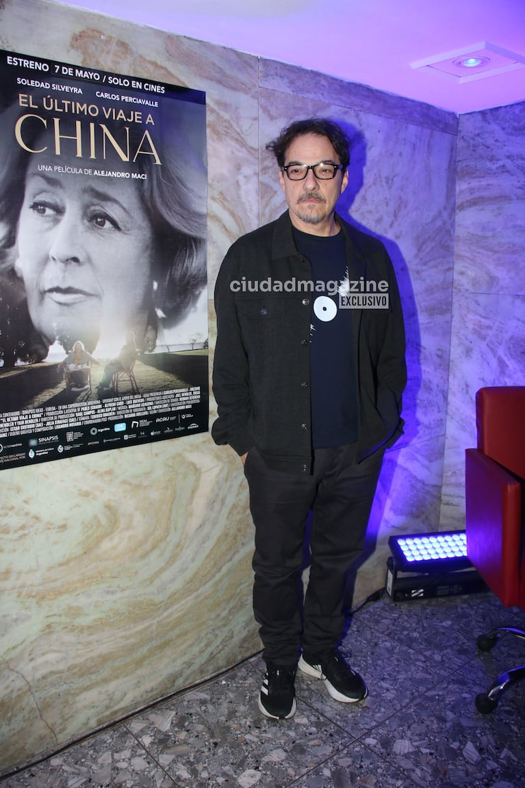 Fernán Mirás en el estreno del documental de la vida de China Zorrilla (Fotos: Movilpress).