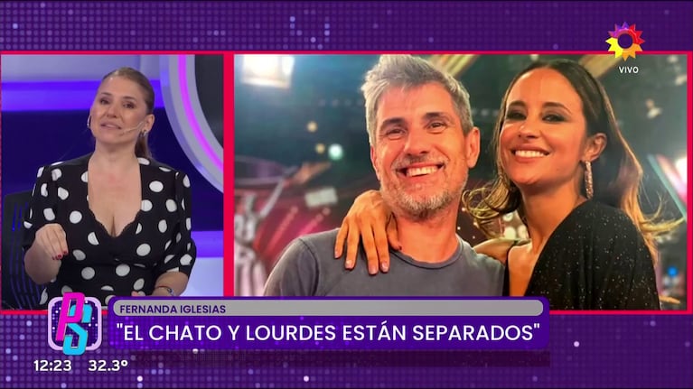 Fernanda Iglesias, Chato Prada y Lourdes Sánchez. (Foto: captura Puro Show)