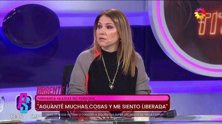 Fernanda Iglesias en Puro Show (Foto: captura de eltrece).