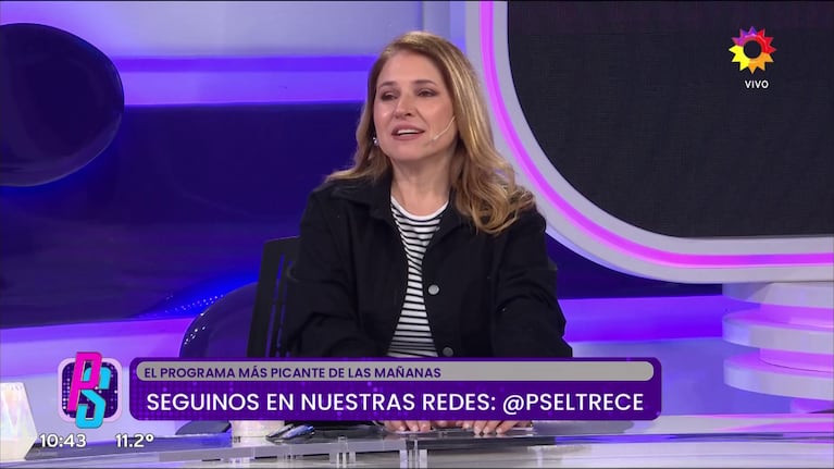Fernanda Iglesias en Puro Show (Foto: captura de eltrece).