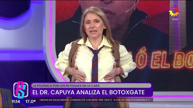 Fernanda Iglesias explicó por qué se quiere sacar las prótesis mamarias (Foto: captura de eltrece).