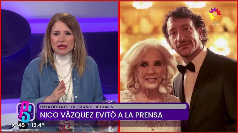 Fernanda Iglesias habló de la separación de Nico Vázquez (Foto: captura de eltrece).