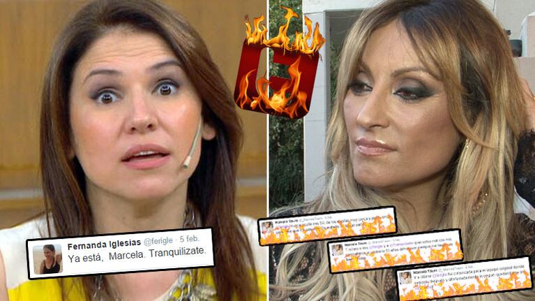 Fernanda Iglesias "mató" a Tauro en TV y la periodista le saltó a la yugular en Twitter. (Foto: Web)