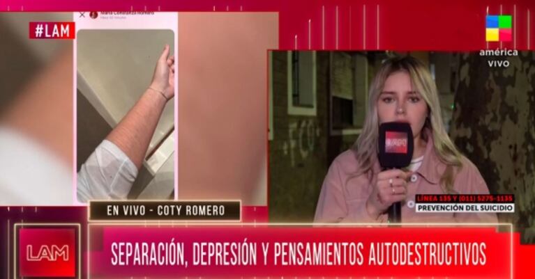Fernanda Iglesias reaccionó desesperada al ver que Coti Romero atentó contra su vida: "Me partió el alma"