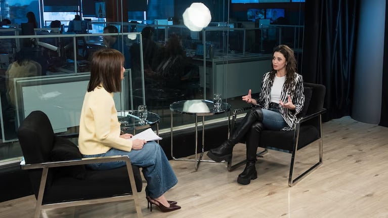 Fernanda Metilli en la entrevista con María Laura Santillán. Crédito: Captura Infobae