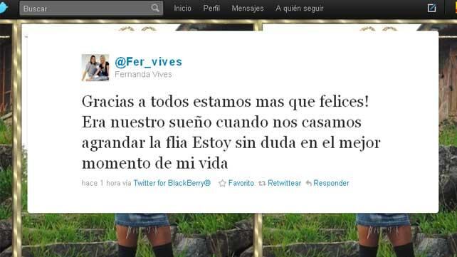 Fernanda Vives embarazada