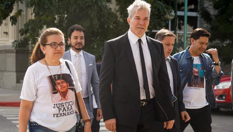 Fernando Burlando con Graciela, la mamá Fernando Báez Sosa. Fuente: Web