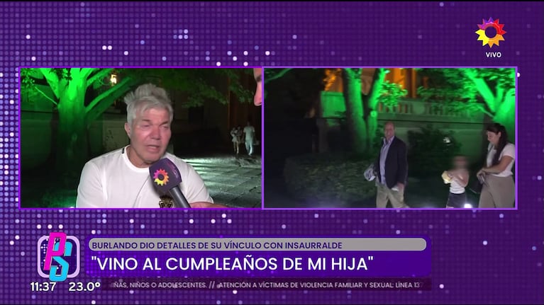 Fernando Burlando habló de Martín Insaurralde en Puro Show (Foto: captura de eltrece).