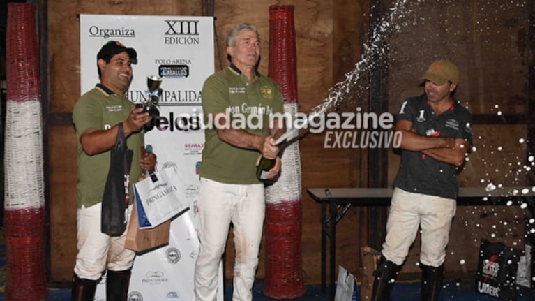 Fernando Burlando salió campeón de Polo y festejó junto a Barby Franco y su beba Sarah