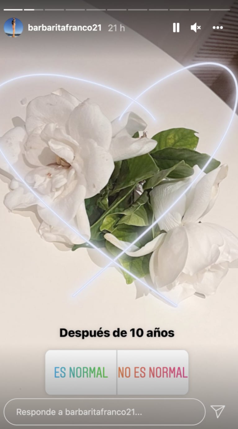 Fernando Burlando sorprendió a Barby Franco con un romántico gesto: "Qué lindo es sentirse amada"