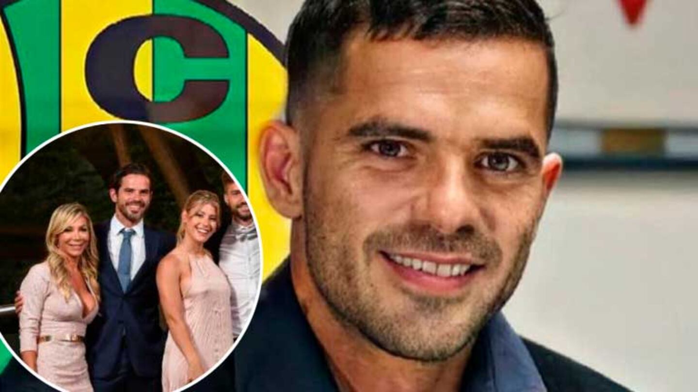 Fernando Gago fue visto con su nueva pareja en un casamiento