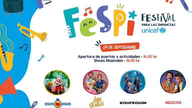 FESPI, el Festival para las Infancias de UNICEF cierra la agenda de septiembre con un evento para la familia