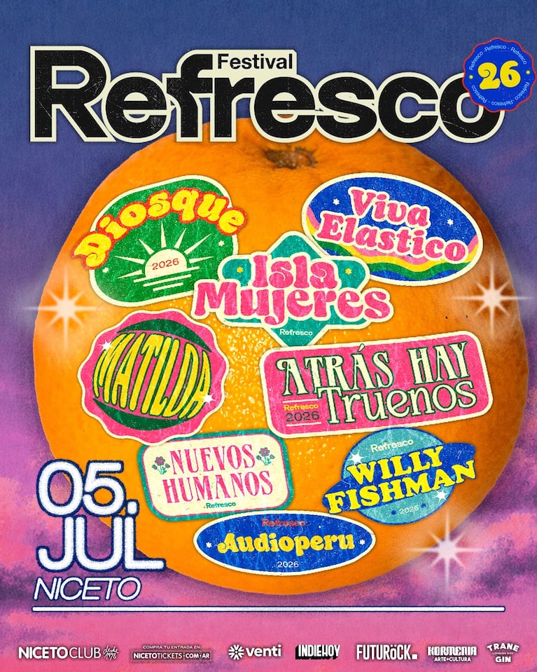 Festival Refresco vuelve a Niceto Club con Diosque, Viva Elástico, Isla Mujeres y lo mejor del indie argentino