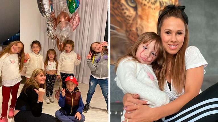 Fiesta y polémica: Barby Silenzi le festejó el cumpleaños a Elenita con nenes de invitados en plena cuarentena